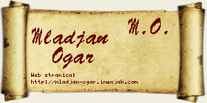 Mlađan Ogar vizit kartica